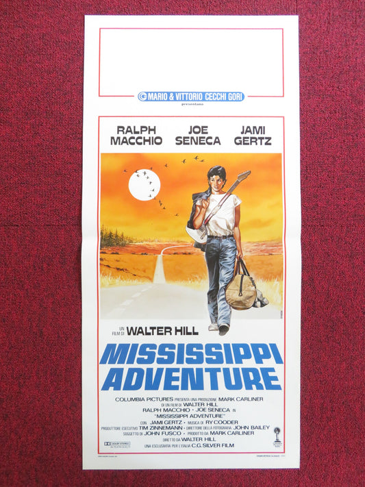 MISSISSIPPI ADVENTURE ITALIAN LOCANDINA POSTER RALPH MACCHIO JAMI GERTZ 1986