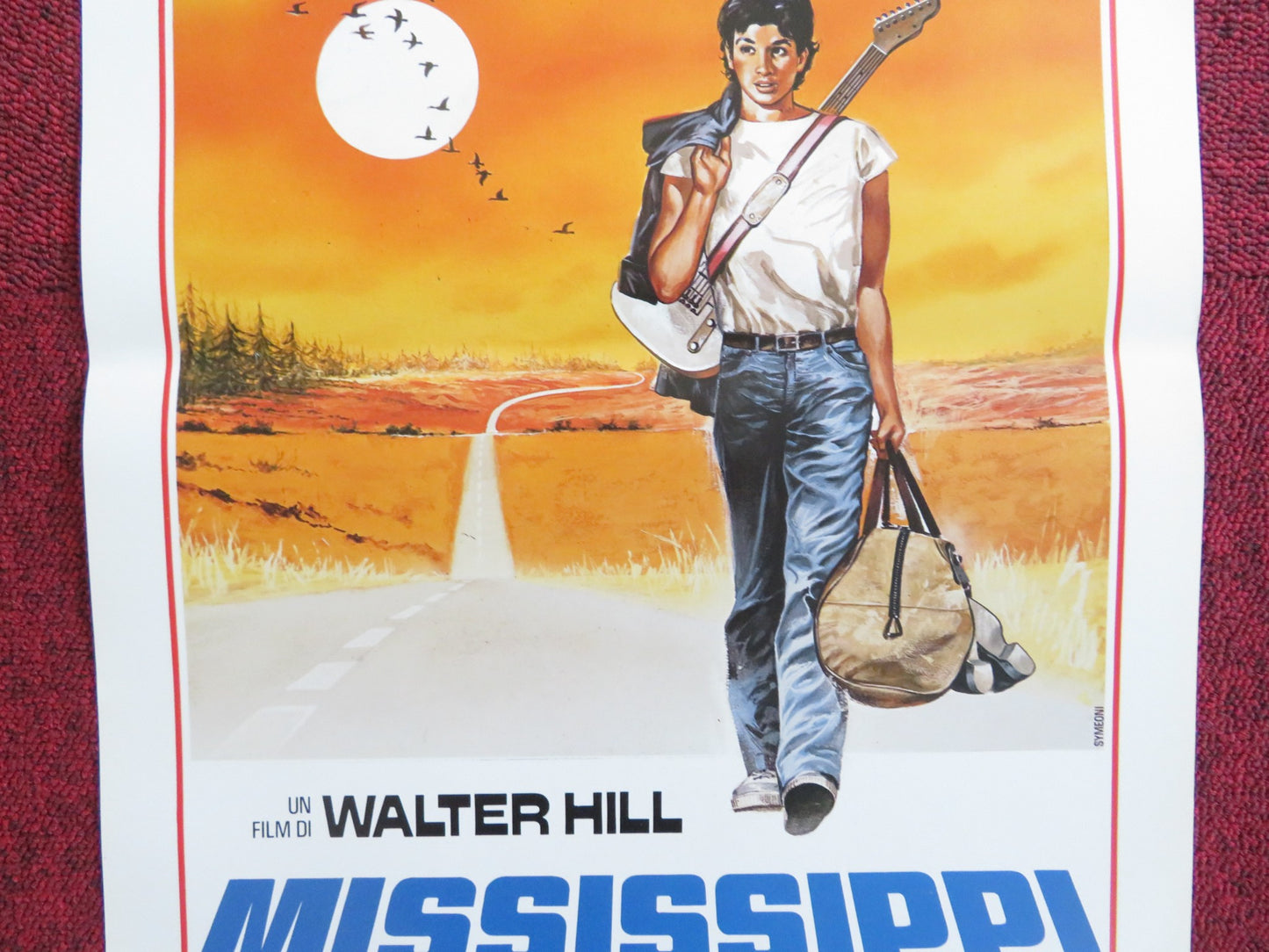 MISSISSIPPI ADVENTURE ITALIAN LOCANDINA POSTER RALPH MACCHIO JAMI GERTZ 1986