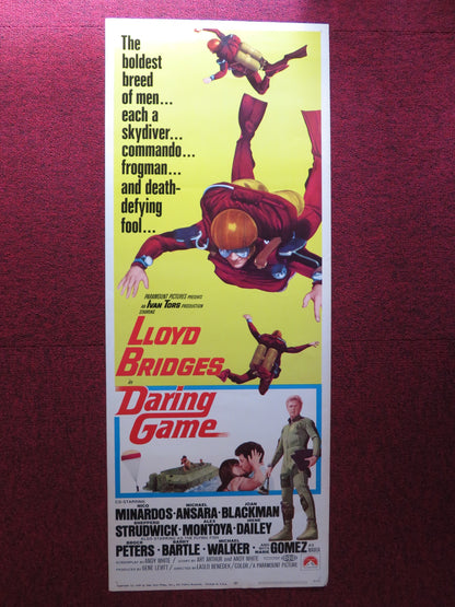 DARING GAME US INSERT (14"x 36") POSTER LLOYD BRIDGES NICO MINARDOS 1968