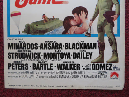 DARING GAME US INSERT (14"x 36") POSTER LLOYD BRIDGES NICO MINARDOS 1968