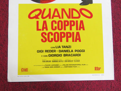 QUANDO LA COPPIA SCOPPIA ITALIAN LOCANDINA POSTER ENRICO MONTESANO 1981