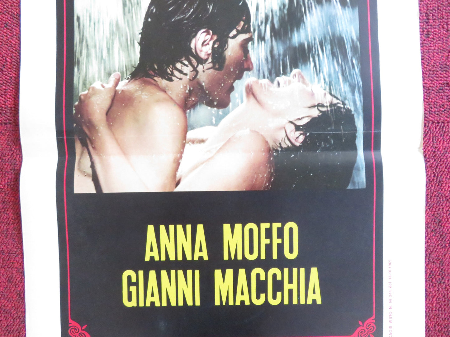 UNA STORIA D'AMORE ITALIAN LOCANDINA POSTER ANNA MOFFO GIANNI MACCHIA 1969