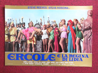 HERCULES UNCHAINED ITALIAN FOTOBUSTA POSTER STEEVE REEVES SYLVA KOSCINA 1959