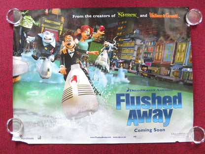 FLUSHED AWAY UK QUAD (30"x 40") ROLLED POSTER HUGH JACKMAN KATE WINSLET 2006