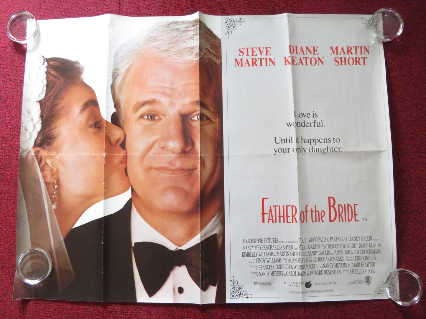 FATHER OF THE BRIDE UK QUAD ROLLED POSTER STEVE MARTIN DIANE KEATON 1991