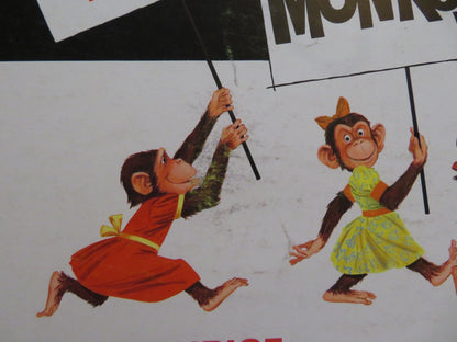 MONKEYS, GO HOME! US INSERT (14"x 36") POSTER  DISNEY DEAN JONES CHEVALIER 1967