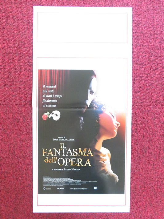 THE PHANTOM OF THE OPERA ITALIAN LOCANDINA POSTER GERARD BUTLER EMMY ROSSUM 2004