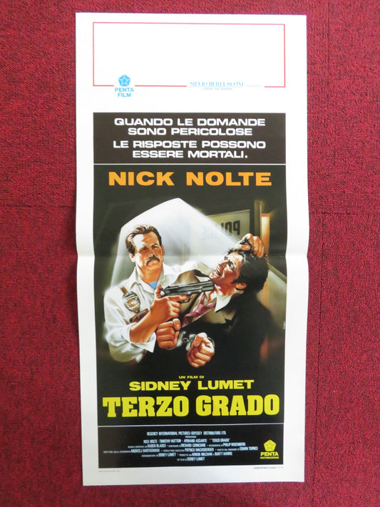 Q&A ITALIAN LOCANDINA POSTER NICK NOLTE TIMOTHY HUTTON 1990