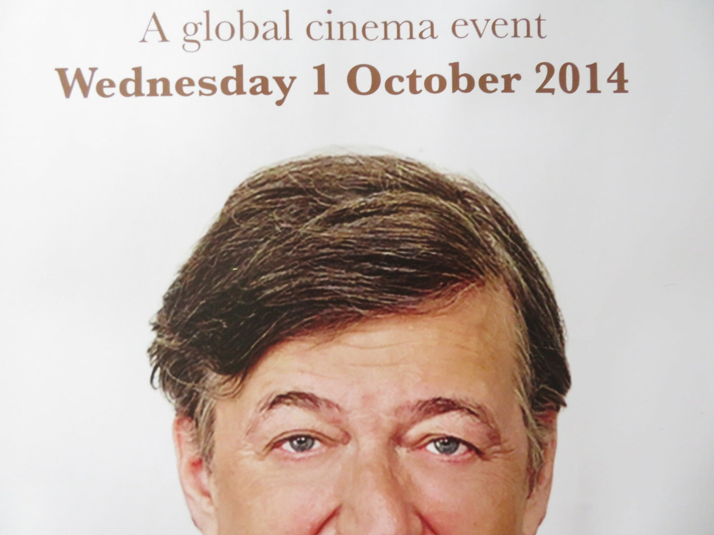 STEPHEN FRY LIVE ! MORE FOOL ME UK QUAD ROLLED POSTER STEPHEN FRY 2014