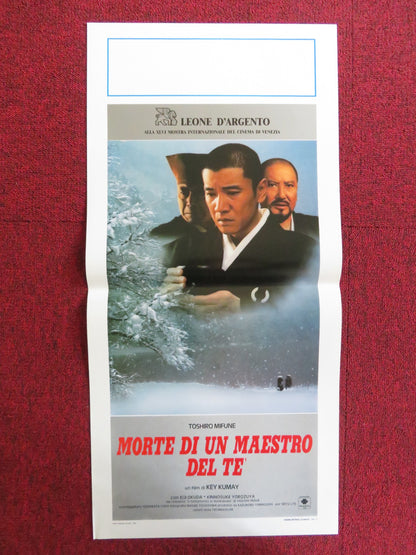 DEATH OF A TEA MASTER ITALIAN LOCANDINA POSTER EIJI OKUDA K. YOROZUYA 1990