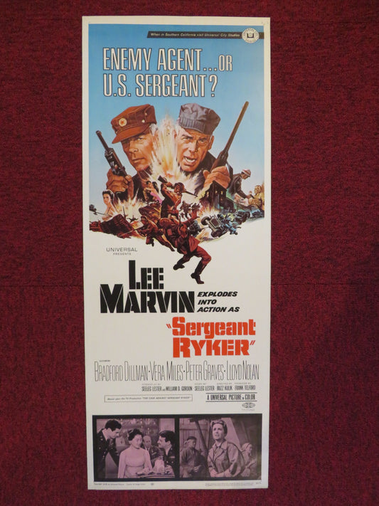 SERGEANT RYKER US INSERT (14"x 36") POSTER BRADFORD DILLMAN VERA MILES 1968