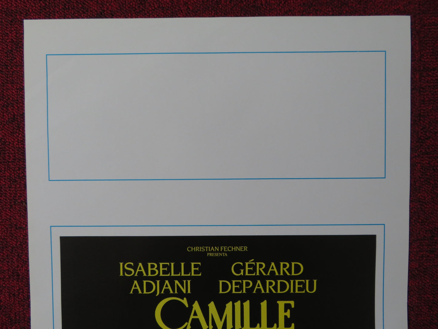 CAMILLE CLAUDEL ITALIAN LOCANDINA POSTER ISABELLE ADJANI GERARD DEPARDIEU 1989