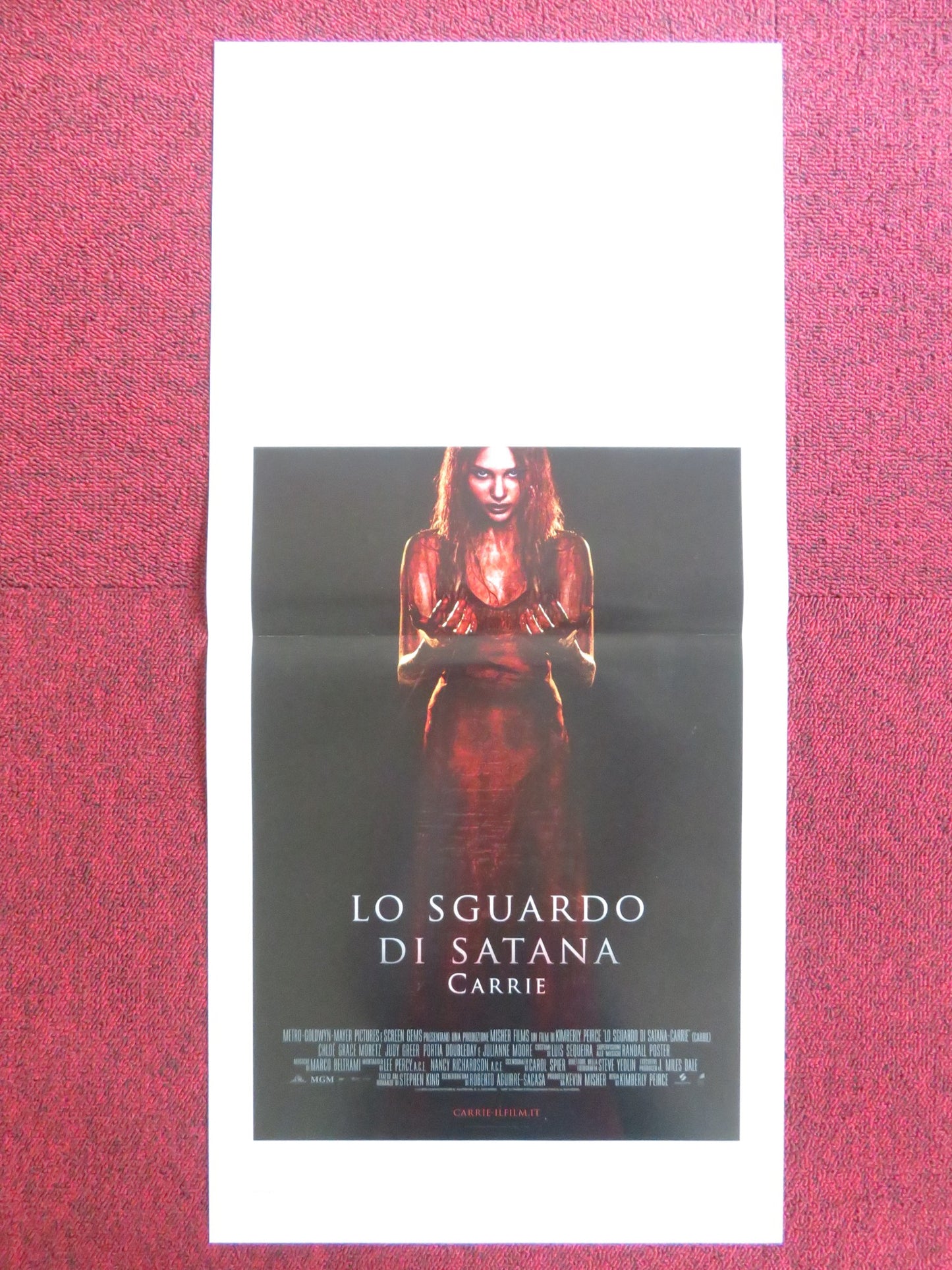 CARRIE ITALIAN LOCANDINA POSTER JULIANNE MOORE CHLOE GRACE MORETZ 2013