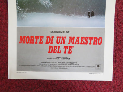 DEATH OF A TEA MASTER ITALIAN LOCANDINA POSTER EIJI OKUDA K. YOROZUYA 1990