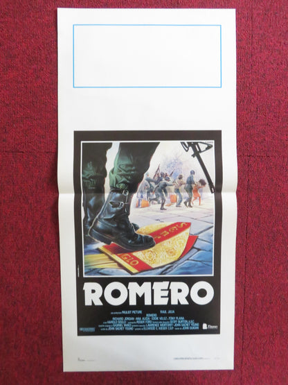 ROMERO ITALIAN LOCANDINA POSTER RAUL JULIA RICHARD JORDAN 1989