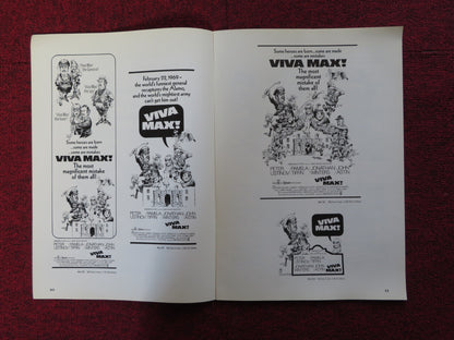 VIVA MAX - PRESSBOOK UNCUT COMMOMWEALTH UNITED PETER USTINOV PAMELA TIFFIN 1969