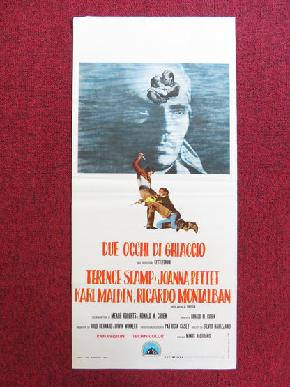 BLUE ITALIAN LOCANDINA POSTER TERENCE STAMP JOANNA PETTET 1968