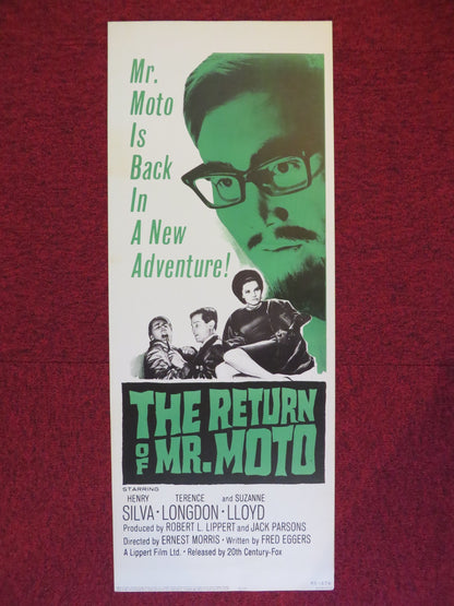 THE RETURN OF MR. MOTO US INSERT (14"x 36") POSTER HENRY SILVA T. LONGDON 1965