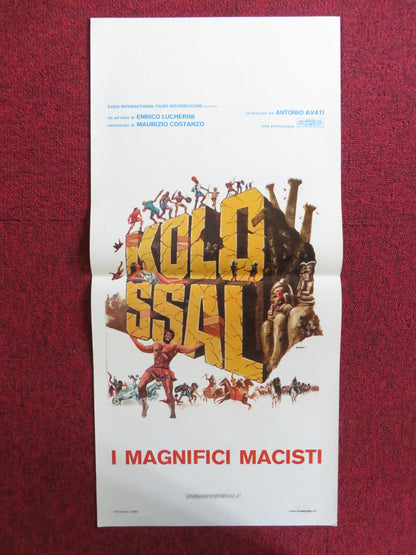 KOLOSSAL - I MAGNIFICI MACISTI ITALIAN LOCANDINA POSTER CHELO ALONSO 1977