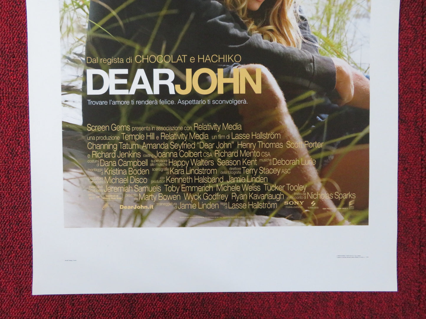 DEAR JOHN ITALIAN LOCANDINA POSTER CHANNING TATUM AMANDA SEYFRIED 2010