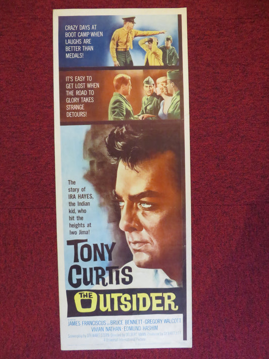 THE OUTSIDER US INSERT (14"x 36") POSTER TONY CURTIS JAMES FRANCISCUS 1962