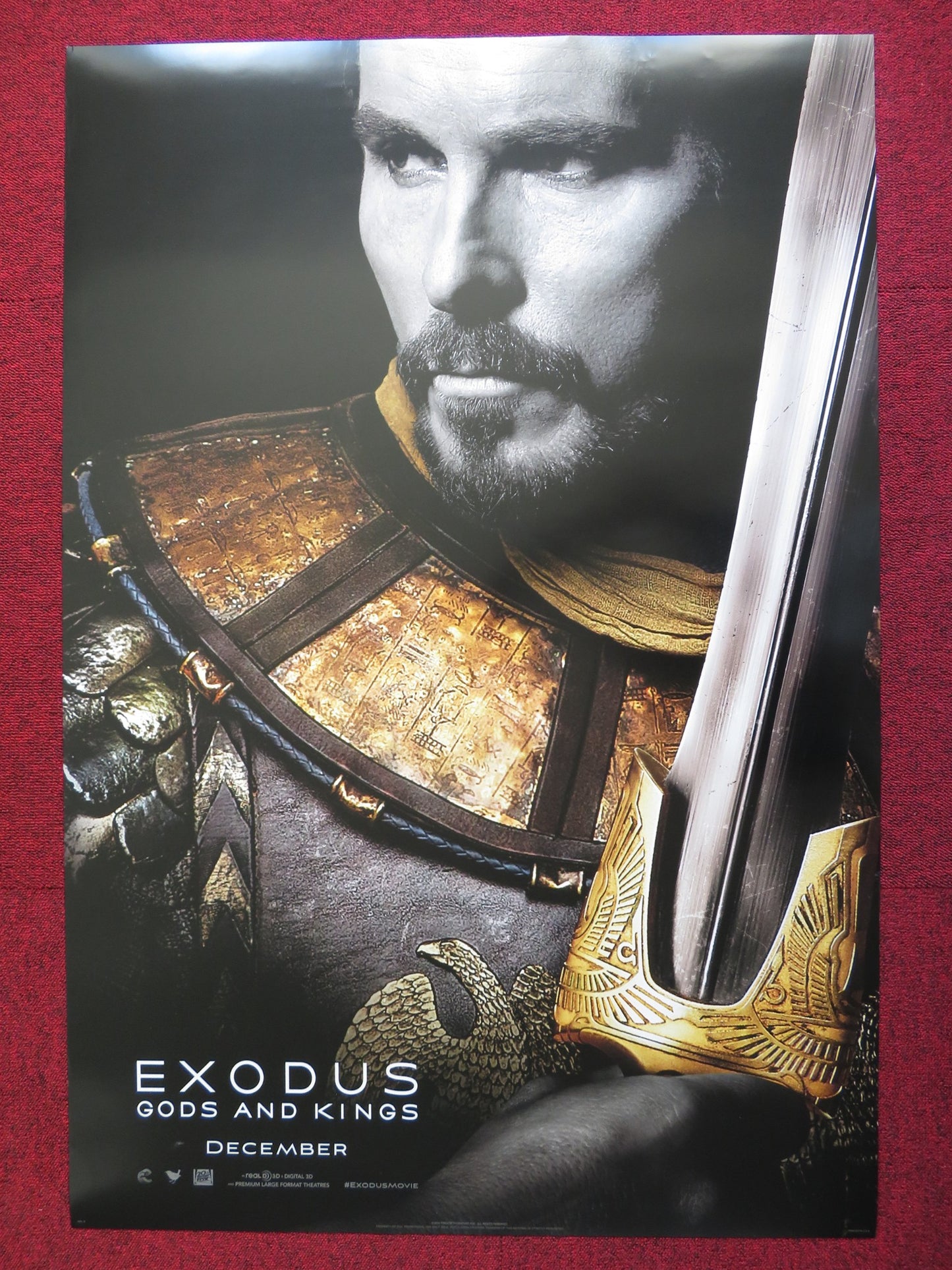 EXODUS: GODS AND KINGS -VERSION B US ONE SHEET ROLLED POSTER CHRISTIAN BALE 2014