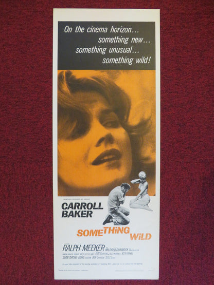 SOMETHING WILD US INSERT (14"x 36") POSTER CARROLL BAKER RALPH MEEKER 1962