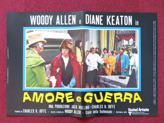 LOVE AND DEATH -B ITALIAN FOTOBUSTA POSTER WOODY ALLEN DIANE KEATON 1975