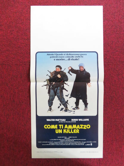 THE SURVIVORS ITALIAN LOCANDINA POSTER WALTER MATTHAU ROBIN WILLIAMS 1983