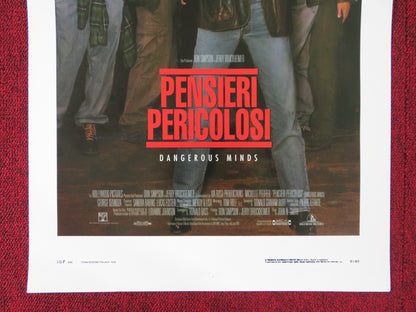 DANGEROUS MINDS ITALIAN LOCANDINA POSTER MICHELLE PFEIFFER GEORGE DZUNDZA 1995