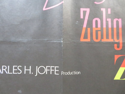 ZELIG UK QUAD (30"x 40") ROLLED POSTER WOODY ALLEN MIA FARROW 1983