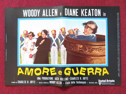 LOVE AND DEATH -C ITALIAN FOTOBUSTA POSTER WOODY ALLEN DIANE KEATON 1975