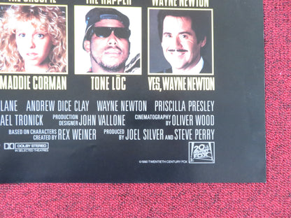 THE ADVENTURES OF FORD FAIRLANE FOLDED US ONE SHEET POSTER ANDREW DICE CLAY 1990