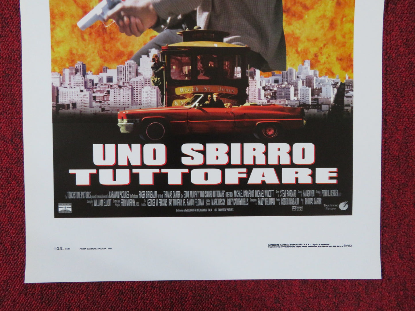 UNO SBIRRO TUTTOFARE ITALIAN LOCANDINA POSTER EDDIE MURPHY KIM MIYORI 1997