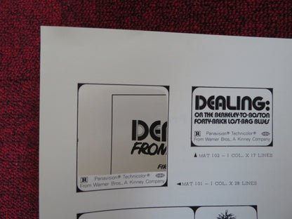 DEALING: OR THE BERKELEY TO BOSTON.. - PRESSBOOK CUT WARNER BROS. 1972