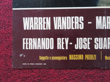 THE PRICE OF POWER - B ITALIAN FOGLIO POSTER GIULIANO GEMMA WARREN VANDERS 1969