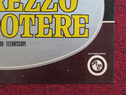 THE PRICE OF POWER - B ITALIAN FOGLIO POSTER GIULIANO GEMMA WARREN VANDERS 1969