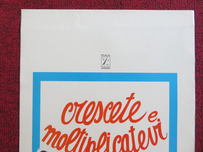 CRESCETE E MOLTIPLICATERI ITALIAN LOCANDINA POSTER RAYMOND PELLEGRIN 1973