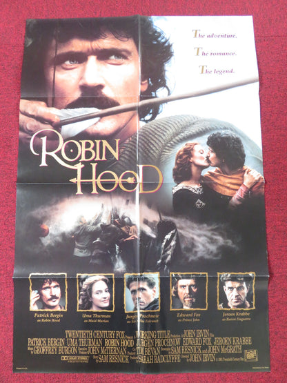 ROBIN HOOD FOLDED US ONE SHEET POSTER PATRICK BERGEN UMA THURMAN 1991