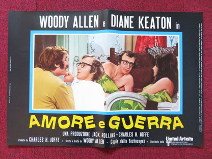 LOVE AND DEATH -E ITALIAN FOTOBUSTA POSTER WOODY ALLEN DIANE KEATON 1975