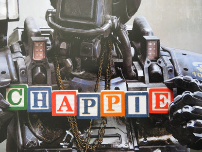 CHAPPIE US ONE SHEET ROLLED POSTER SHARLTO COPLEY DEV PATEL 2015