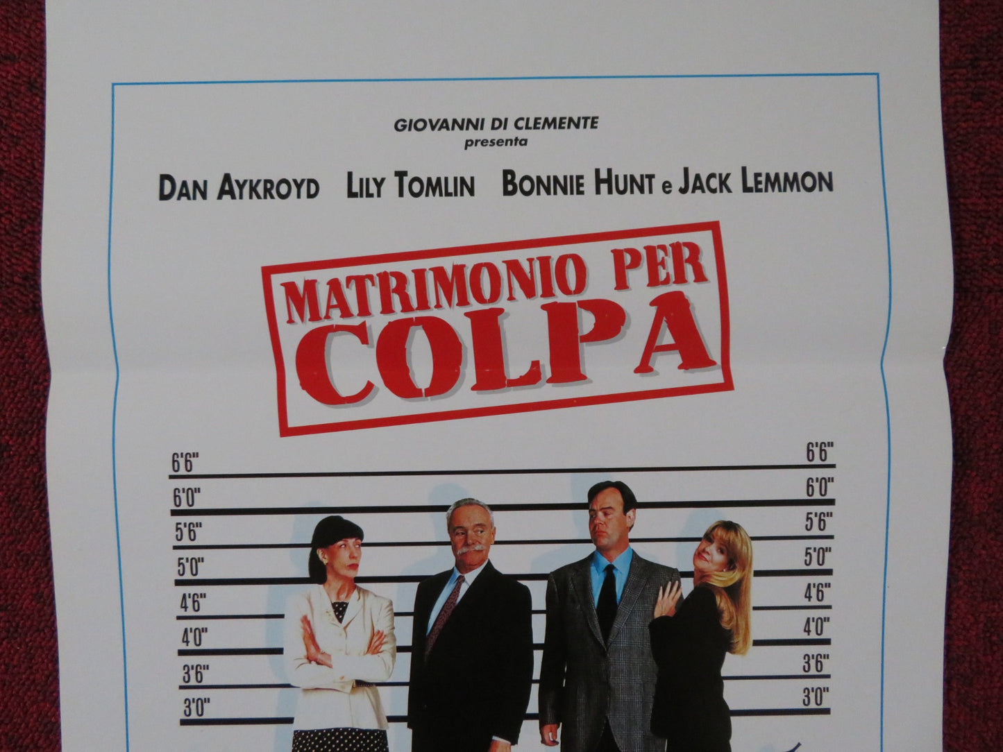 GETTING AWAY WITH MURDER ITALIAN LOCANDINA POSTER DAN AYKROYD LILY TOMLIN 1997