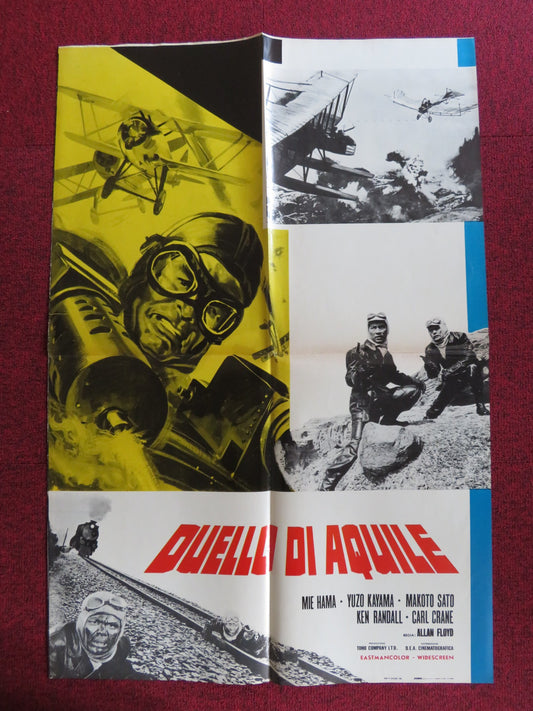 DUELLO DI AQUILE ITALIAN FOGLIO POSTER MAKOTO SATO YOSUKE NATSUKI 1963