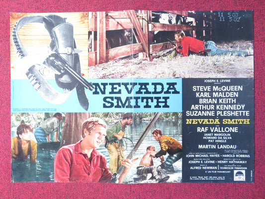 NEVADA SMITH - E ITALIAN FOTOBUSTA POSTER STEVE MCQUEEN KARL MALDEN 1966