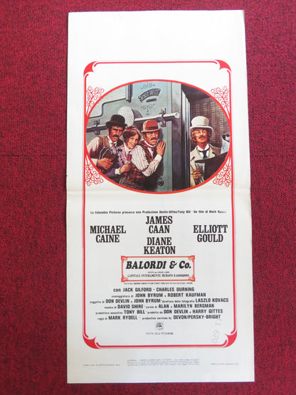 HARRY AND WALTER GO TO NEW YORK ITALIAN LOCANDINA POSTER JAMES CAAN 1976