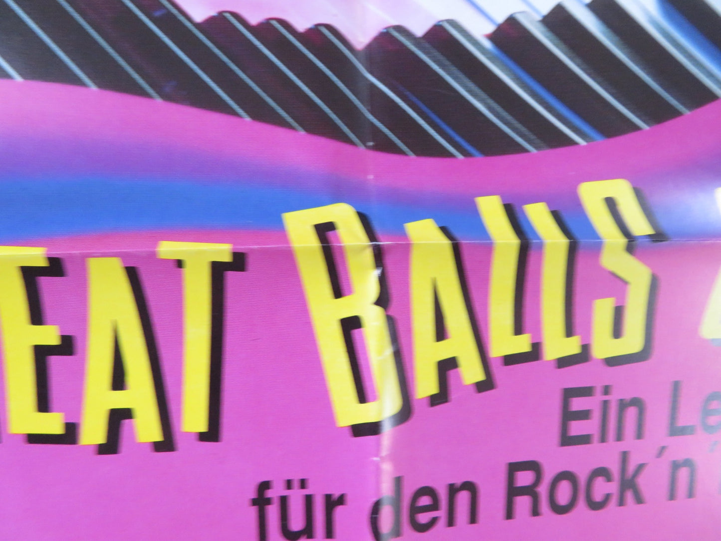 GREAT BALLS OF FIRE! GERMAN A1 POSTER DENNIS QUAID WINONA RYDER 1989