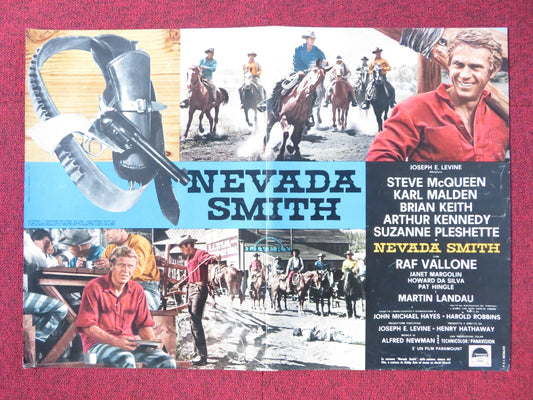 NEVADA SMITH - F ITALIAN FOTOBUSTA POSTER STEVE MCQUEEN KARL MALDEN 1966