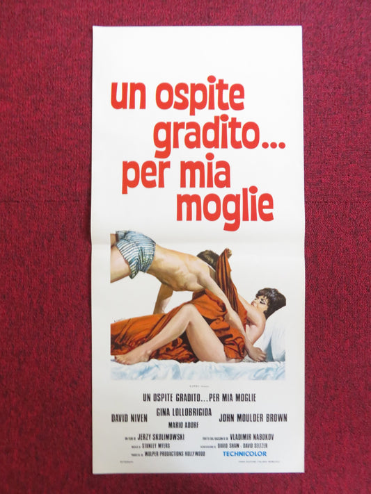 KING, QUEEN, KNAVE ITALIAN LOCANDINA POSTER DAVID NIVEN GINA LOLLOBRIGIDA 1974