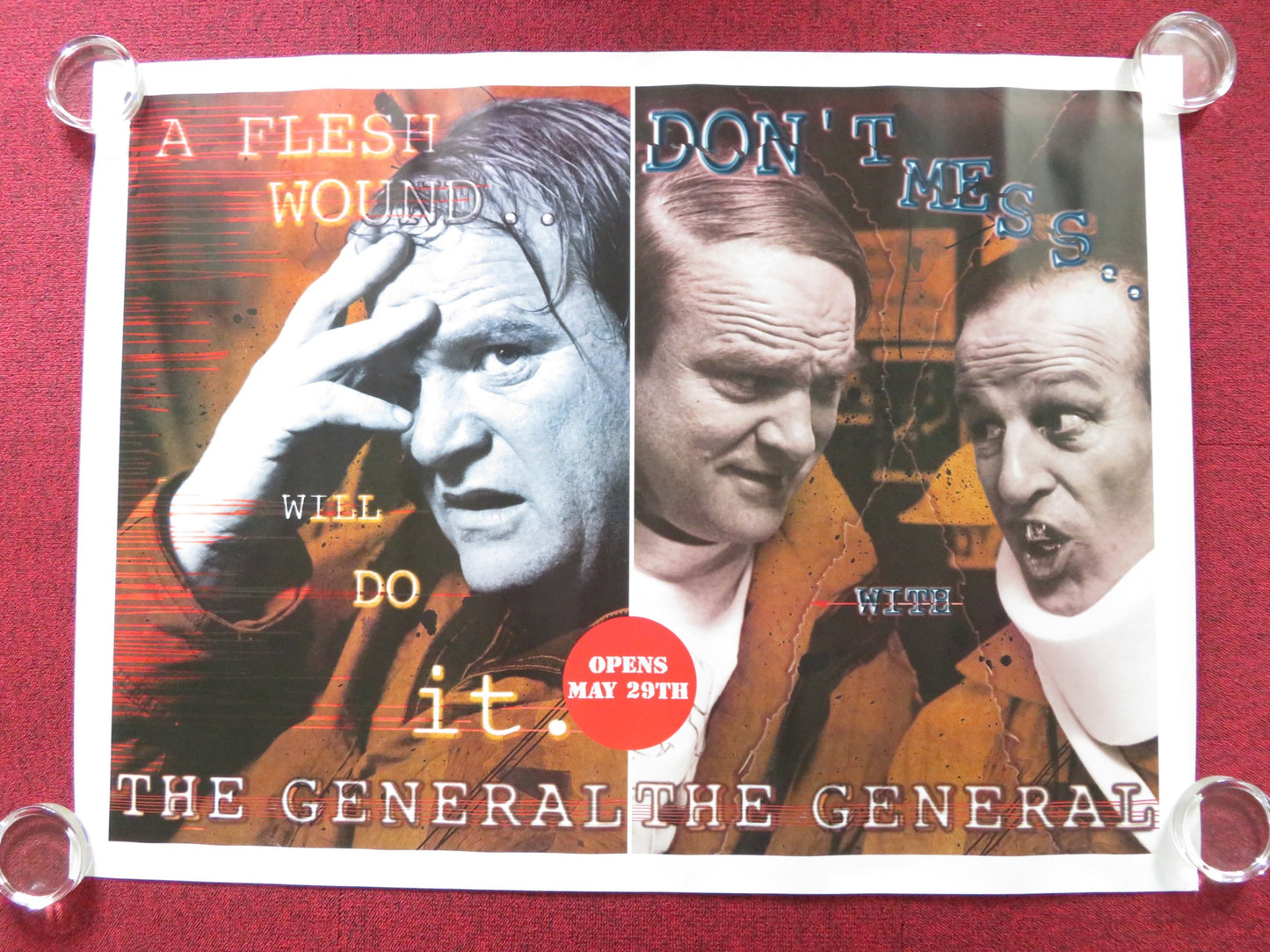 THE GENERAL UK QUAD (30"x 40") ROLLED POSTER BRENDAN GLEESON JON VOIGHT 1998