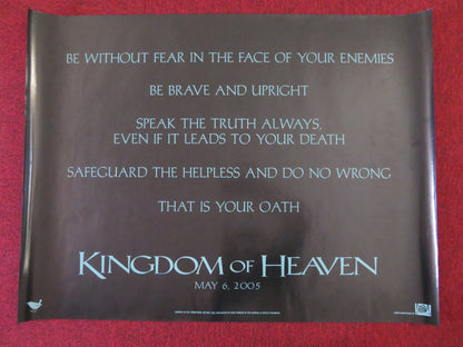 KINGDOM OF HEAVEN UK QUAD (30"x 40") ROLLED POSTER ORLANDO BLOOM M.SHEEN 2005